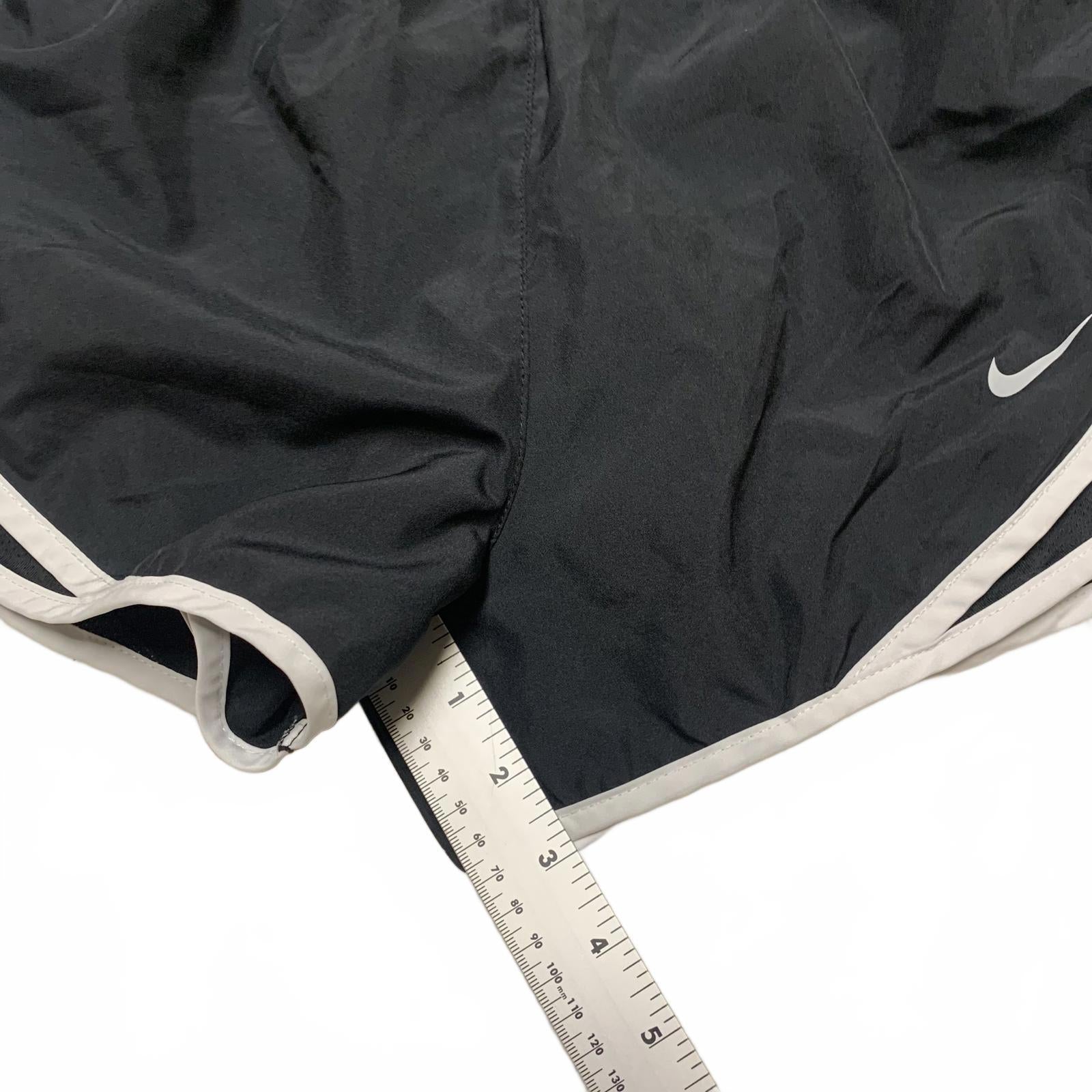 Nike Dri Fit  Women's Sz Small Running Shorts Black White Trim