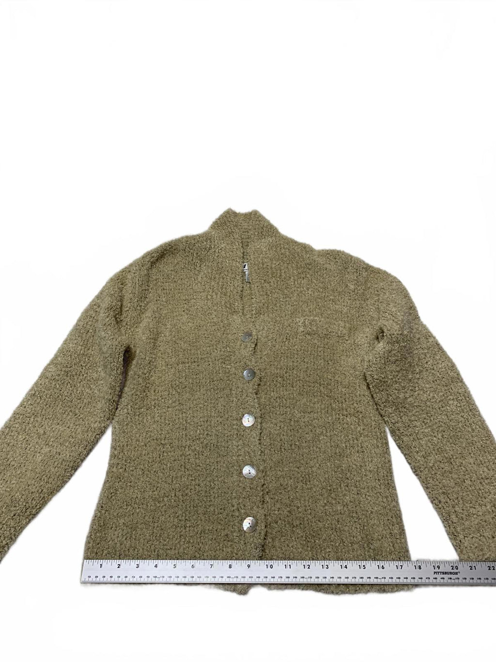 VTG 90s IDI By Mathew H Women's Size M Beige  Cardigan Sweater Hong Kong