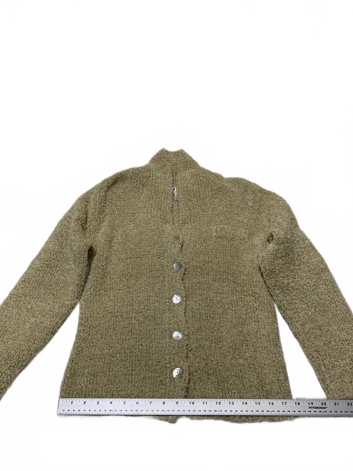 VTG 90s IDI By Mathew H Women's Size M Beige  Cardigan Sweater Hong Kong
