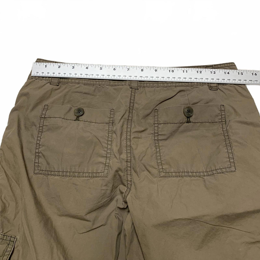 Ann Taylor Loft Women's Sz 4 Petite Brn Cargo Capris Outdoor Camping Adventures