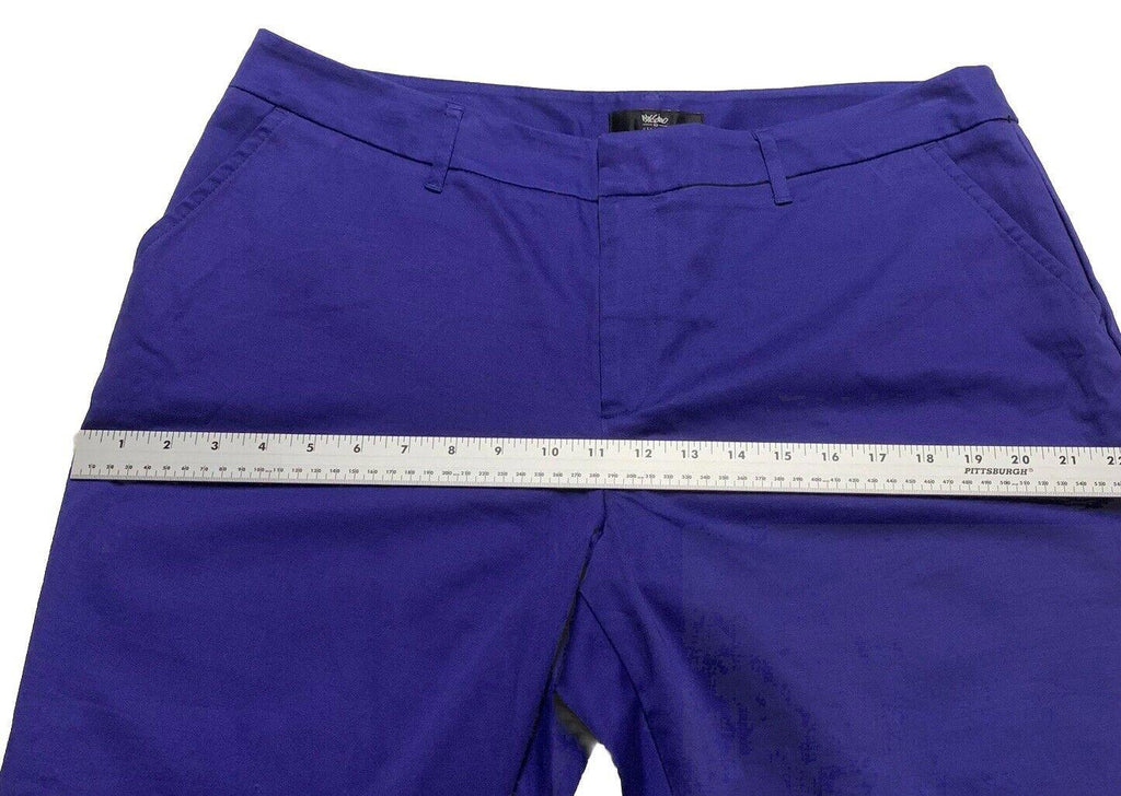 Mossimo Women’s 16 Capri Pants Slacks Purple Cuffed Stretch