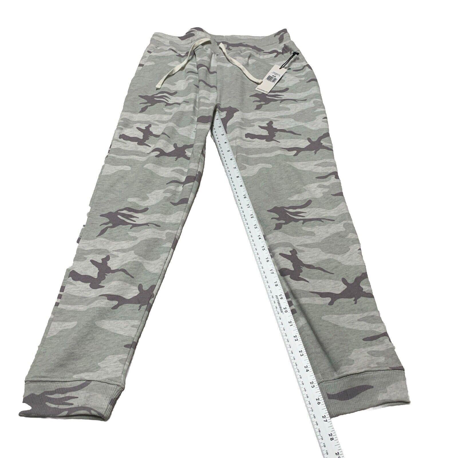 Dex Clothing Women Medium Light Gray Jogger Legging Pants Camouflage Print