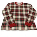 VTG Hanna Andersson Womens Size XXL Red Plaid Long Sleeve Shirt Organic Cotton