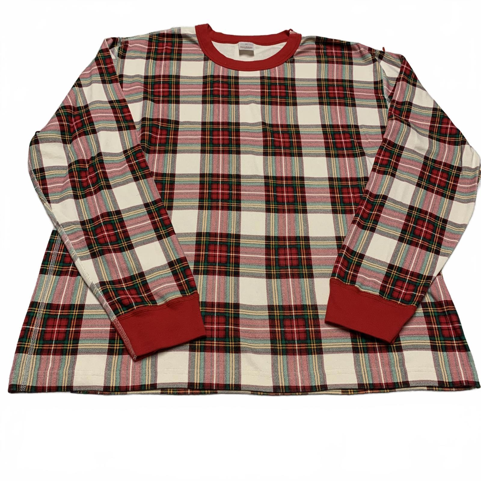VTG Hanna Andersson Womens Size XXL Red Plaid Long Sleeve Shirt Organic Cotton