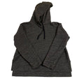 J Crew Hoodie Sweater Women's Size M Black Charcoal Sweatshirt Hem