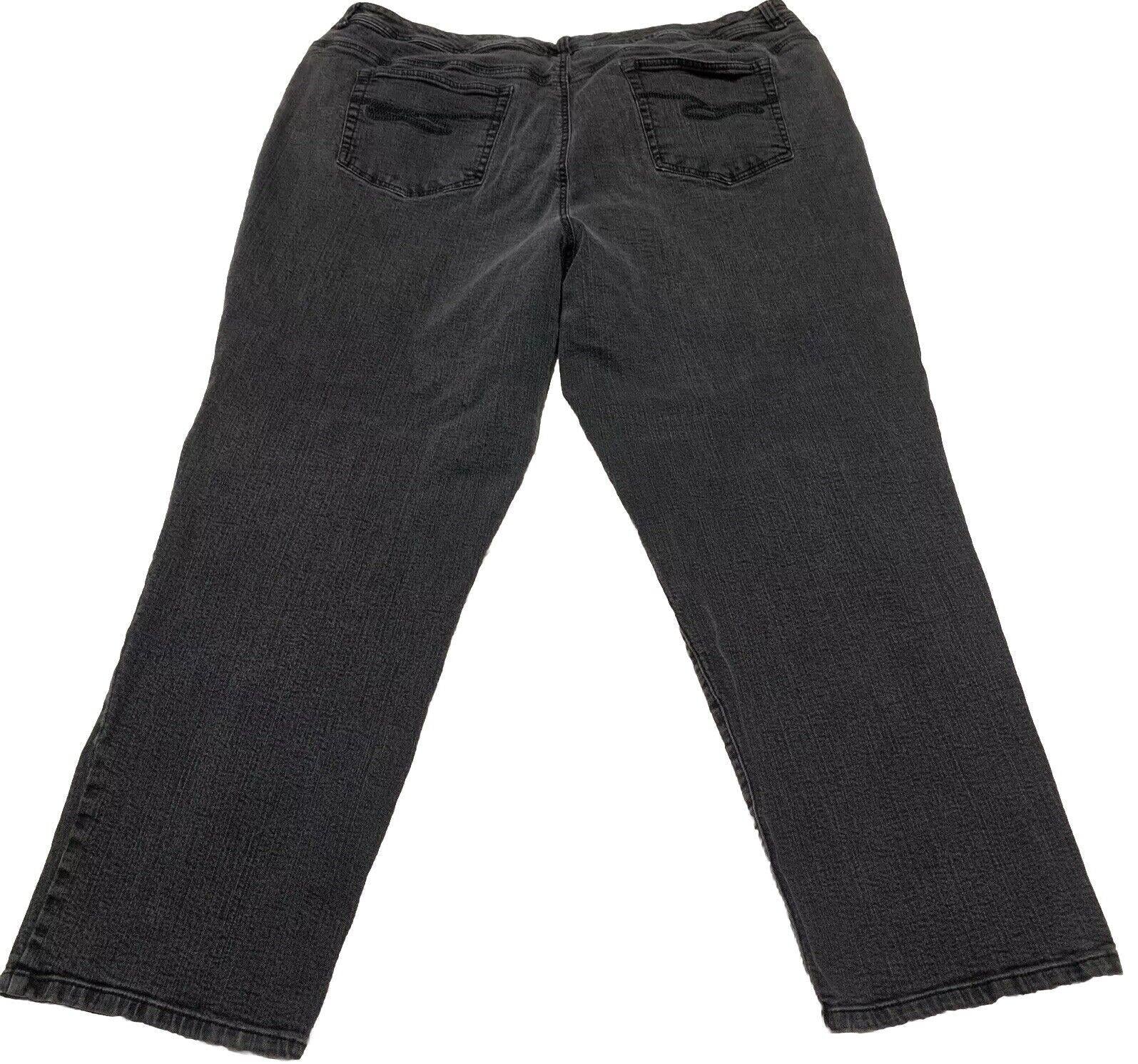 Style & Co Women’s Size 24W Gray Slim Leg High Rise Tummy Control Jeans