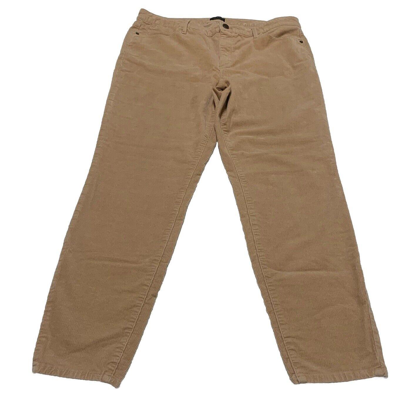 Talbots Women's Tan Corduroy  Sz 14 Curvy Jegging Pants