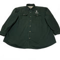 Vintage Tri Mountain Men's Green Fleece Jacket 3XL RN88051 Outdoor Workwear Y2K
