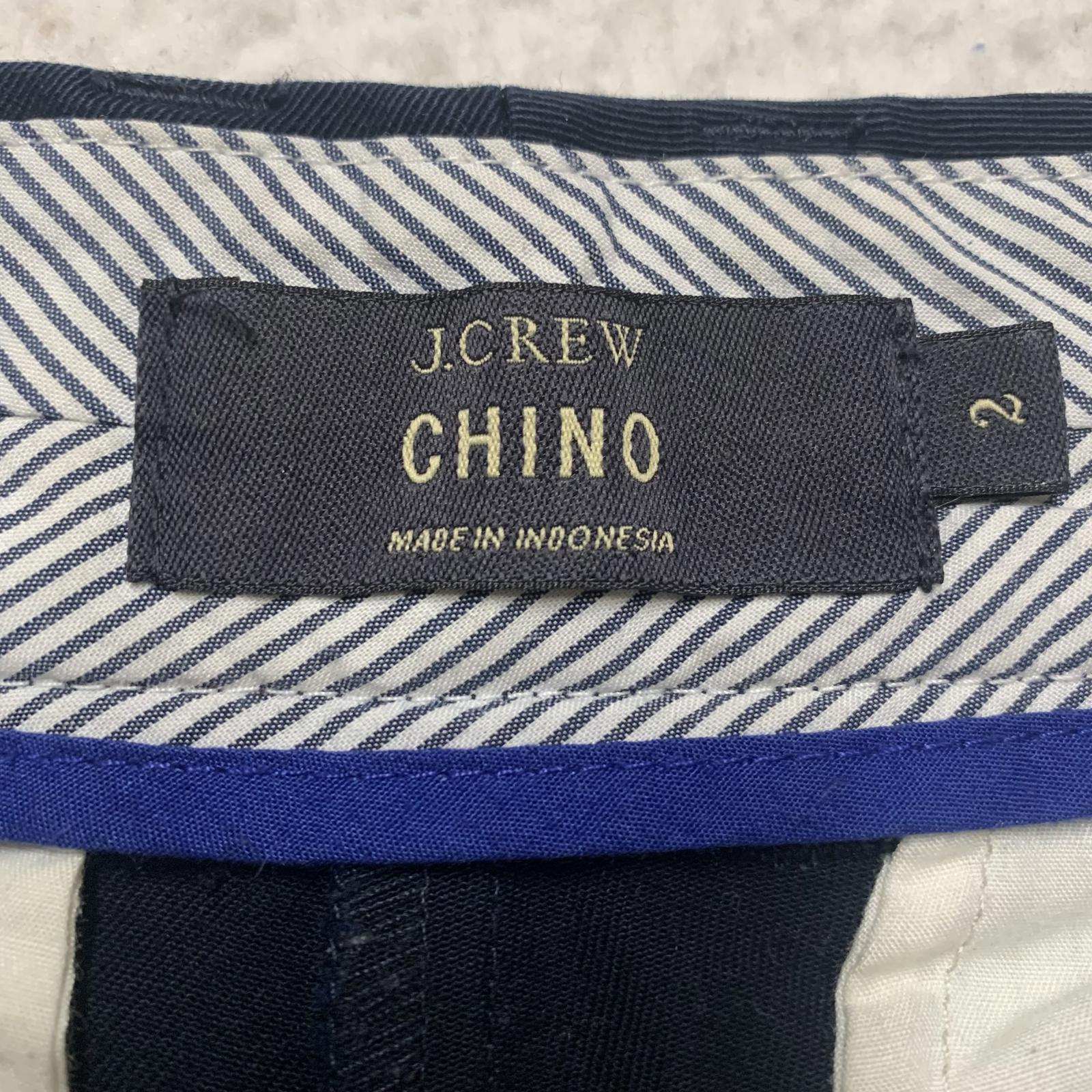 J.Crew Womens Chino Shorts Sz 2 Navy Blue W30.5 Cotton