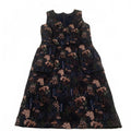 Ann Taylor Petite Women's Size 0P Black Floral Pattern Sleeveless Mini Dress