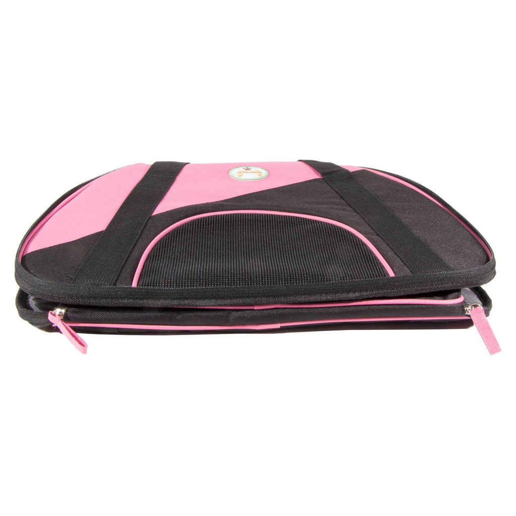 Pet Life ® 'Zip-N-Go' Airline Approved Contoured Fashion Designer Pet Dog Carrier