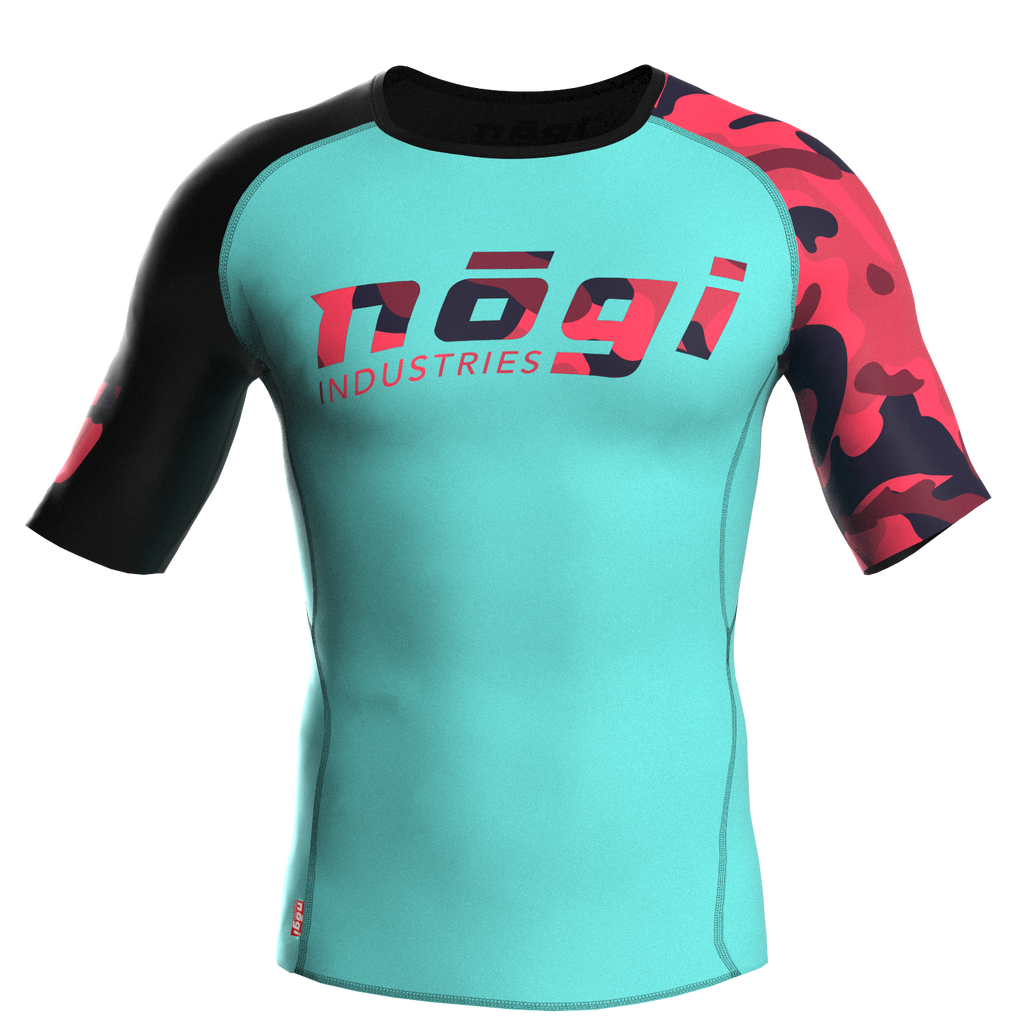 Recall Camo Short Sleeve Rash Guard